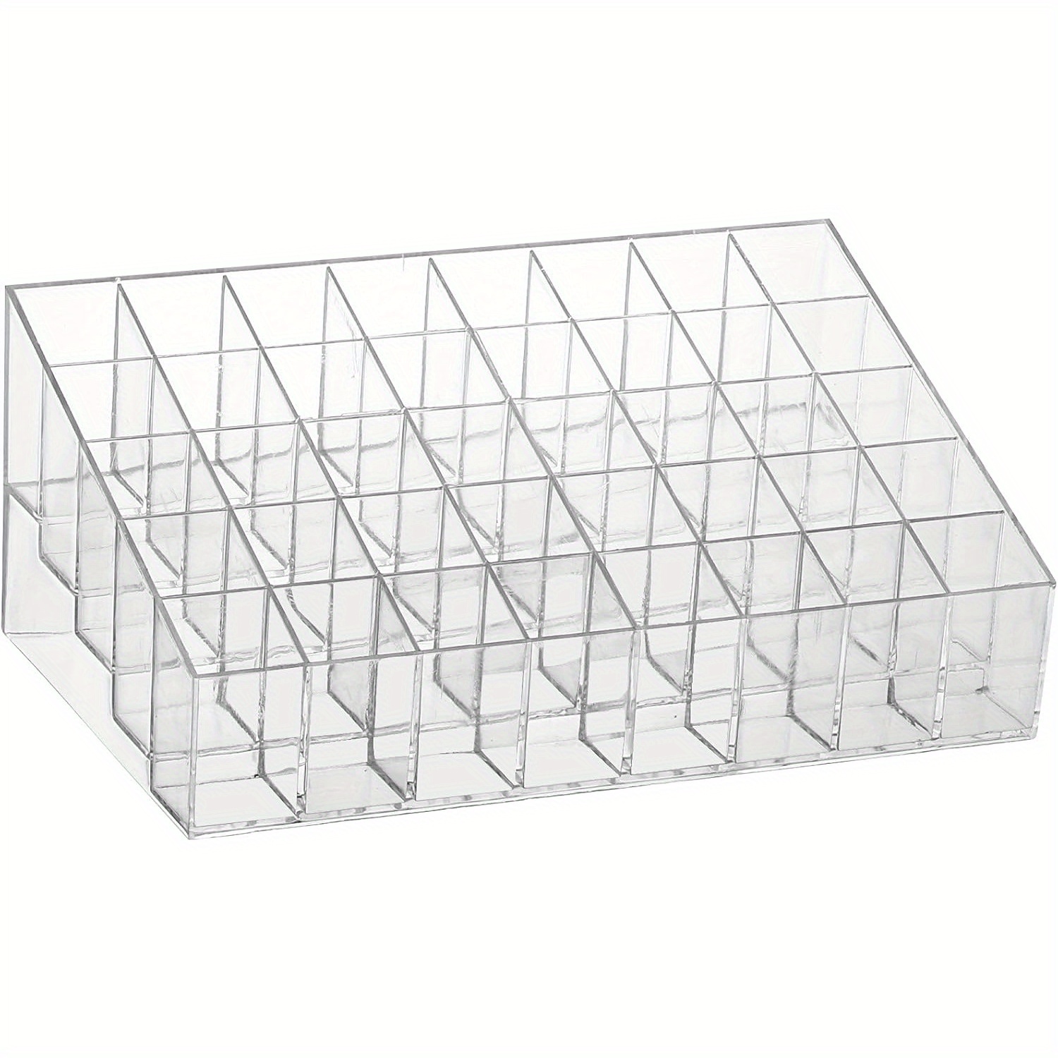 

40-slot Clear Acrylic Lipstick & Lip Gloss Organizer - Rust-proof Display Case For Makeup, Jewelry & Beauty Products