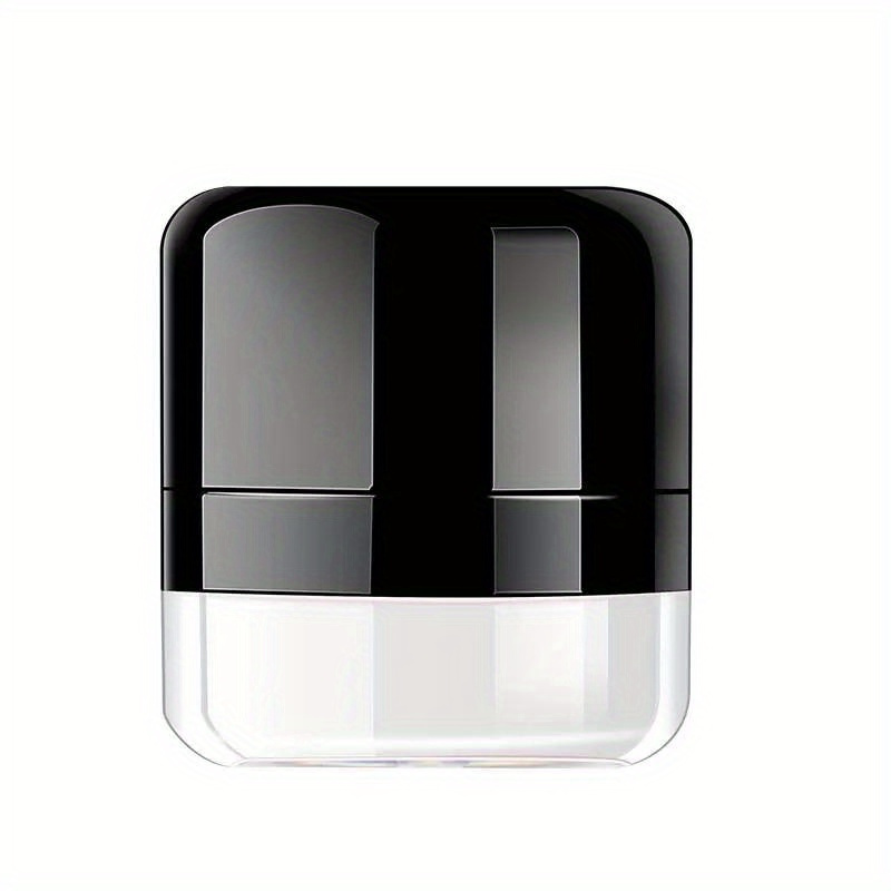 TEMU 1pc Portable Mushroom-shaped Makeup Puff Powder Container With Built-in Mirror - Spacious, Travel-friendly Loose Powder Holder, Ideal For Touch-ups And