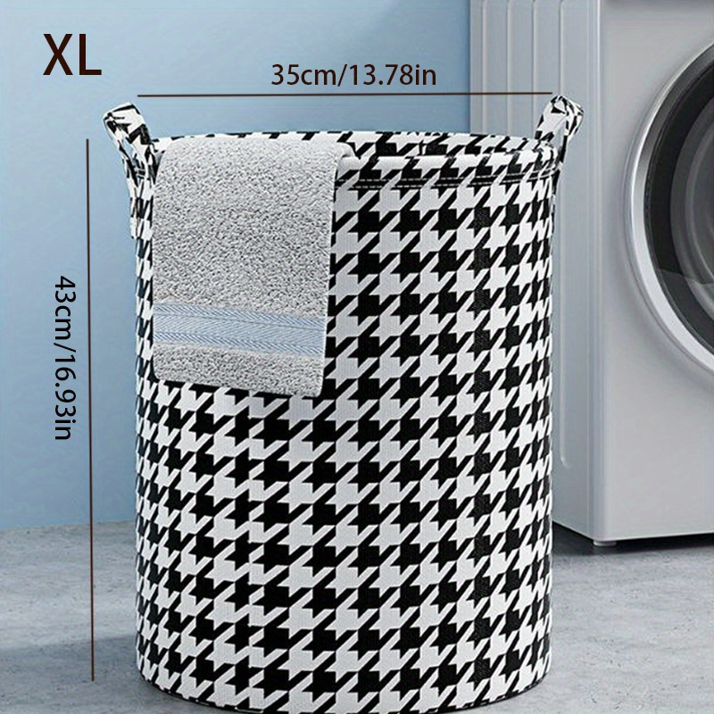 TEMU 1pc Large Capacity Foldable Laundry Basket Storage Basket Suitable For Bathroom Toys, Clothes And