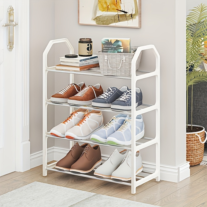 

Shoe Rack In That Can Hold 8 Pairs Of Shoes - , Multifunctional Entryway Organizer, Steel