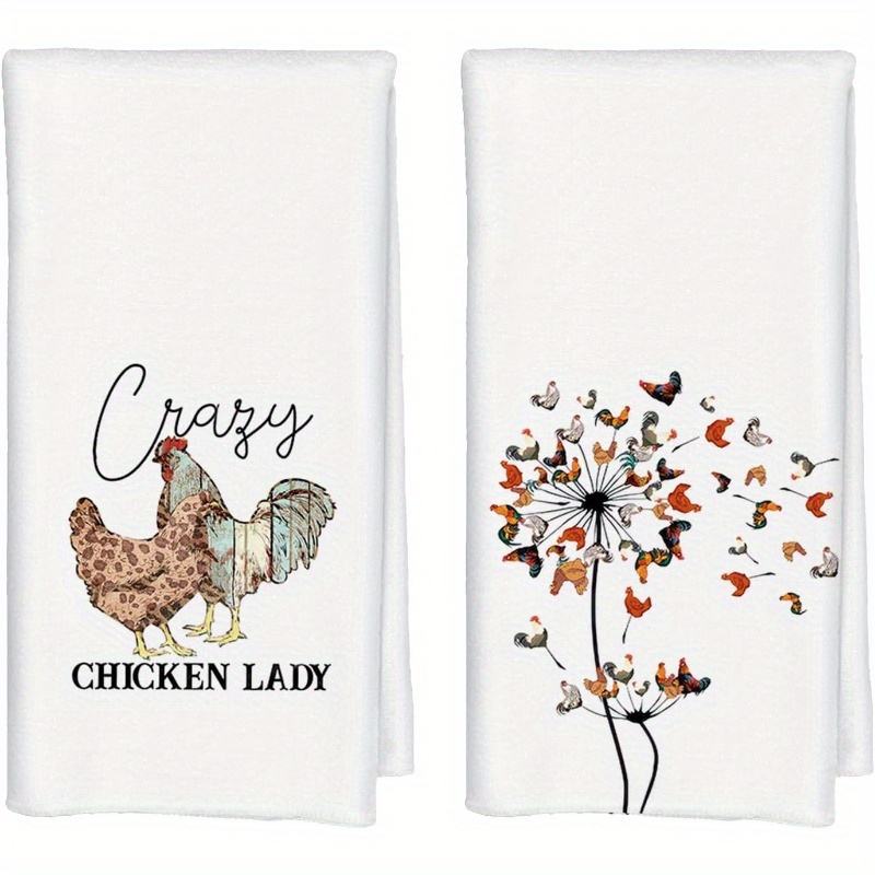 

2pcs Kitchen Towels - 18x26 Inch, Polyester, Machine Washable, Cooking & Baking, Unique Gift For