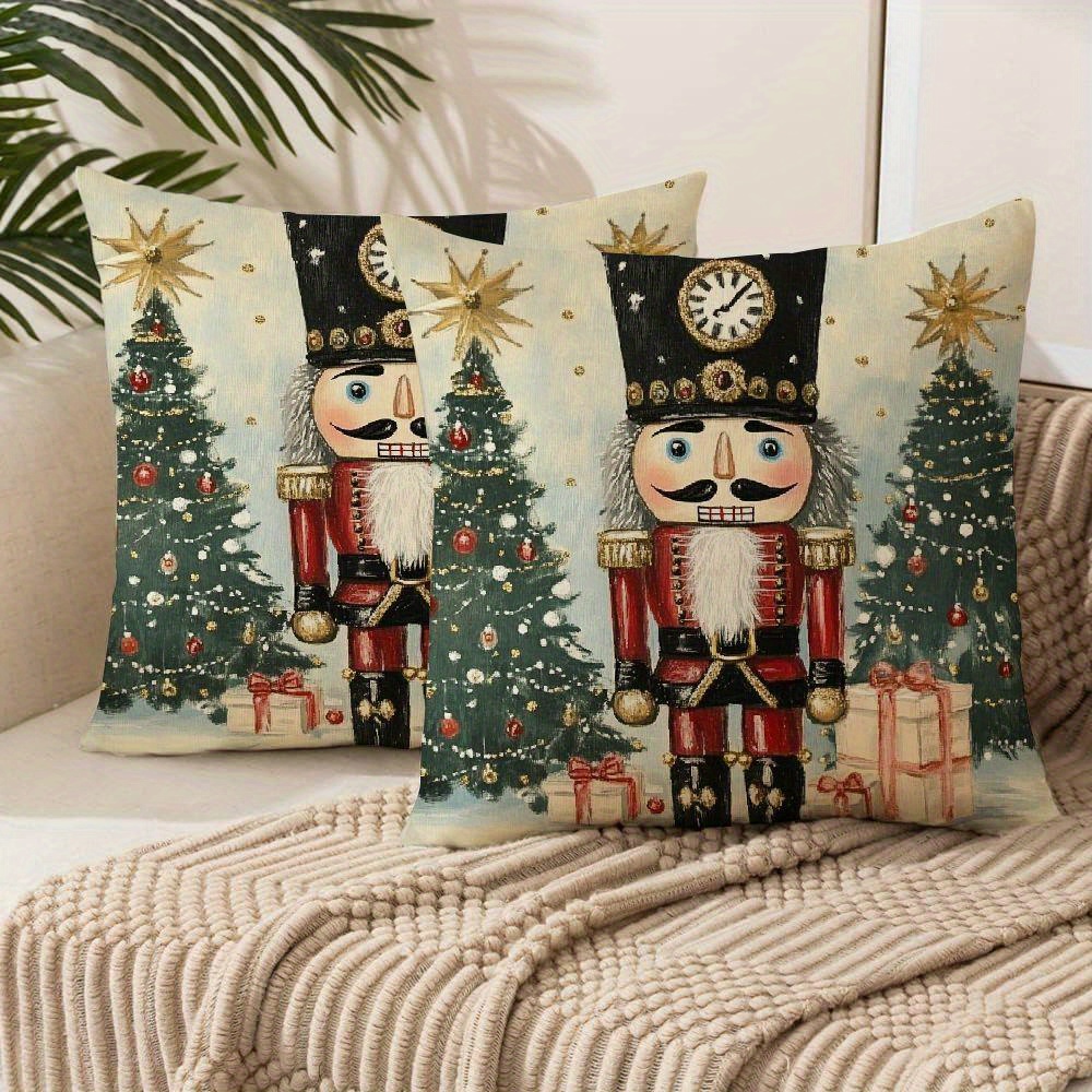 

Jieyoumi Set Of 2 Christmas , , , , , Mixed , Polyester, Decorative Pillowcases For Sofa , 18x18