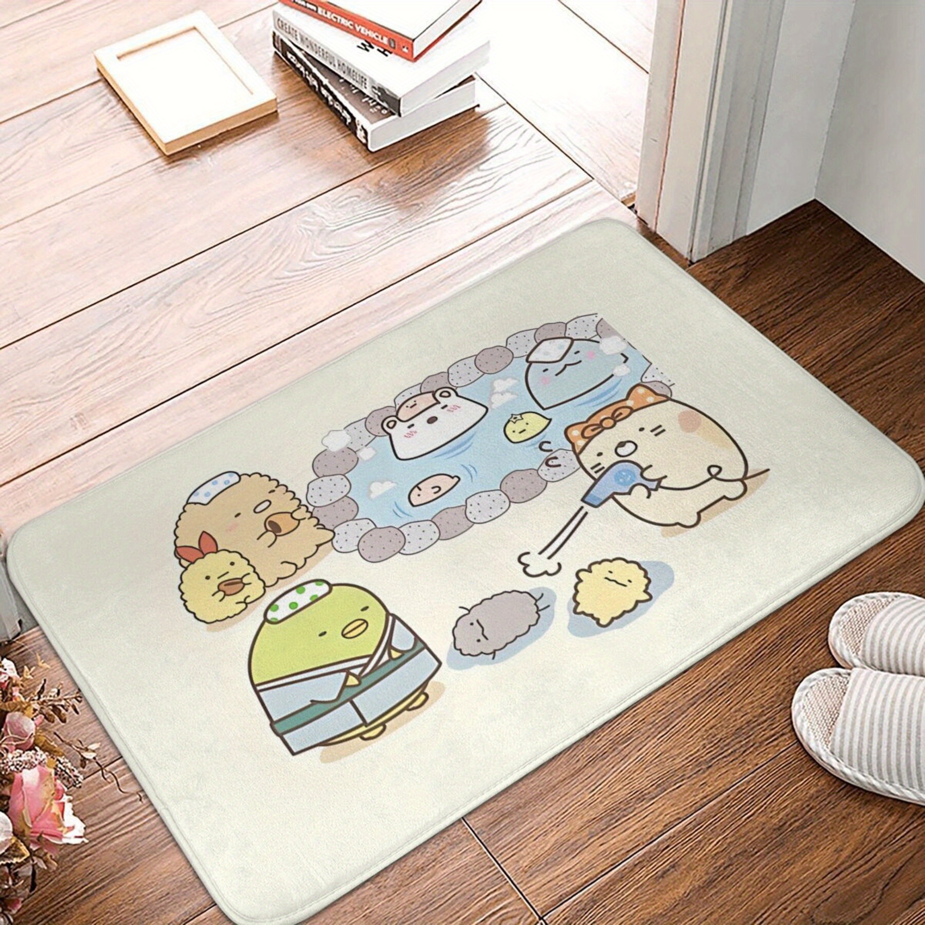 

-themed Non-slip Bath Mat - Kitchen, Living Room Entrance | Machine Washable Polyester Rug | Ideal Christmas Home Decor Gift