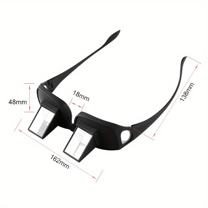 Lunettes Paresseuses à Prisme 90° Beufee – Miroir Horizontal Pour Lire / TV Allongé | Verres HD Anti-Fatigue – Idéal Lit, Canapé, Pêche
