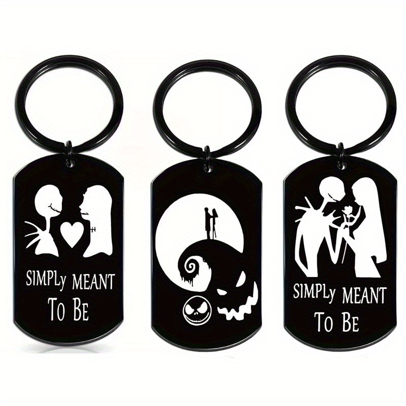 

Steel Keychain - & Skellington , For