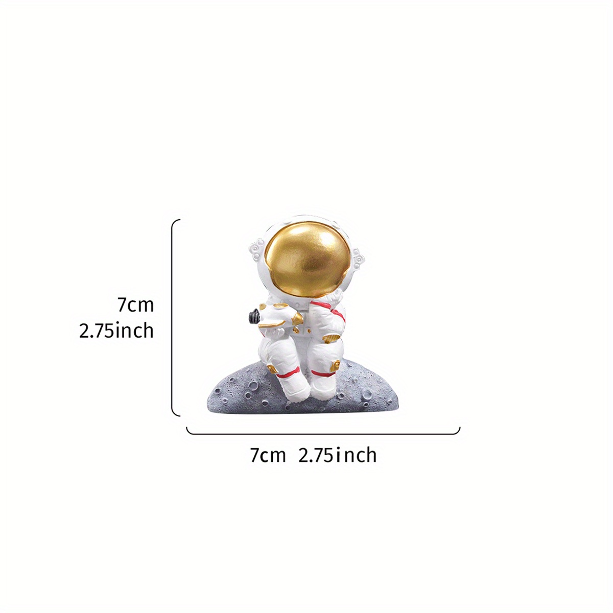 Image of 1pc, Creative Astronaut Waving, Ufo Resin Switch Sticker, 2.6-inch Modern Wall Switch Decor, For Living Room, Kitchen, Bedroom, And