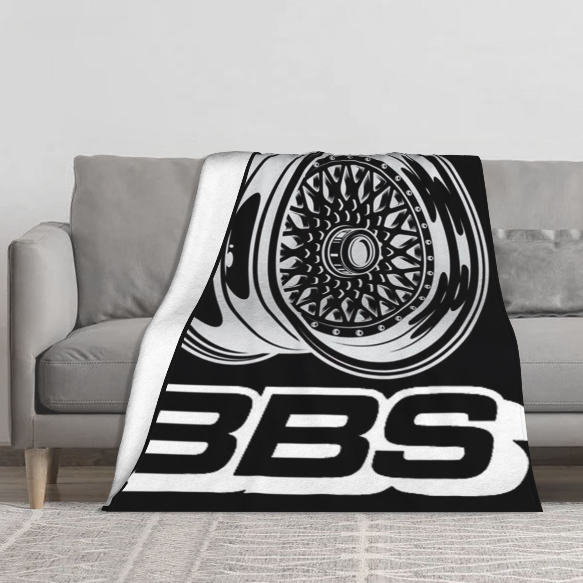 

Soft Flannel Fleece Blanket With Bbs Print - For Home, Office, Car, And Camping, Warm And Comfortable Throw, Perfect Gift, Style, Anime Theme