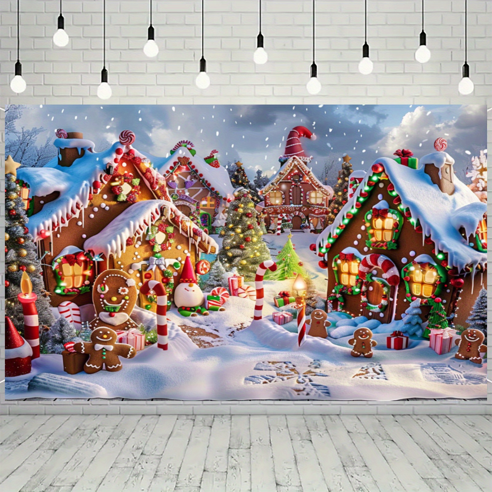

Christmas & Backdrop - & For Man , Polyester Decoration For Booths, , And Table , 51x59