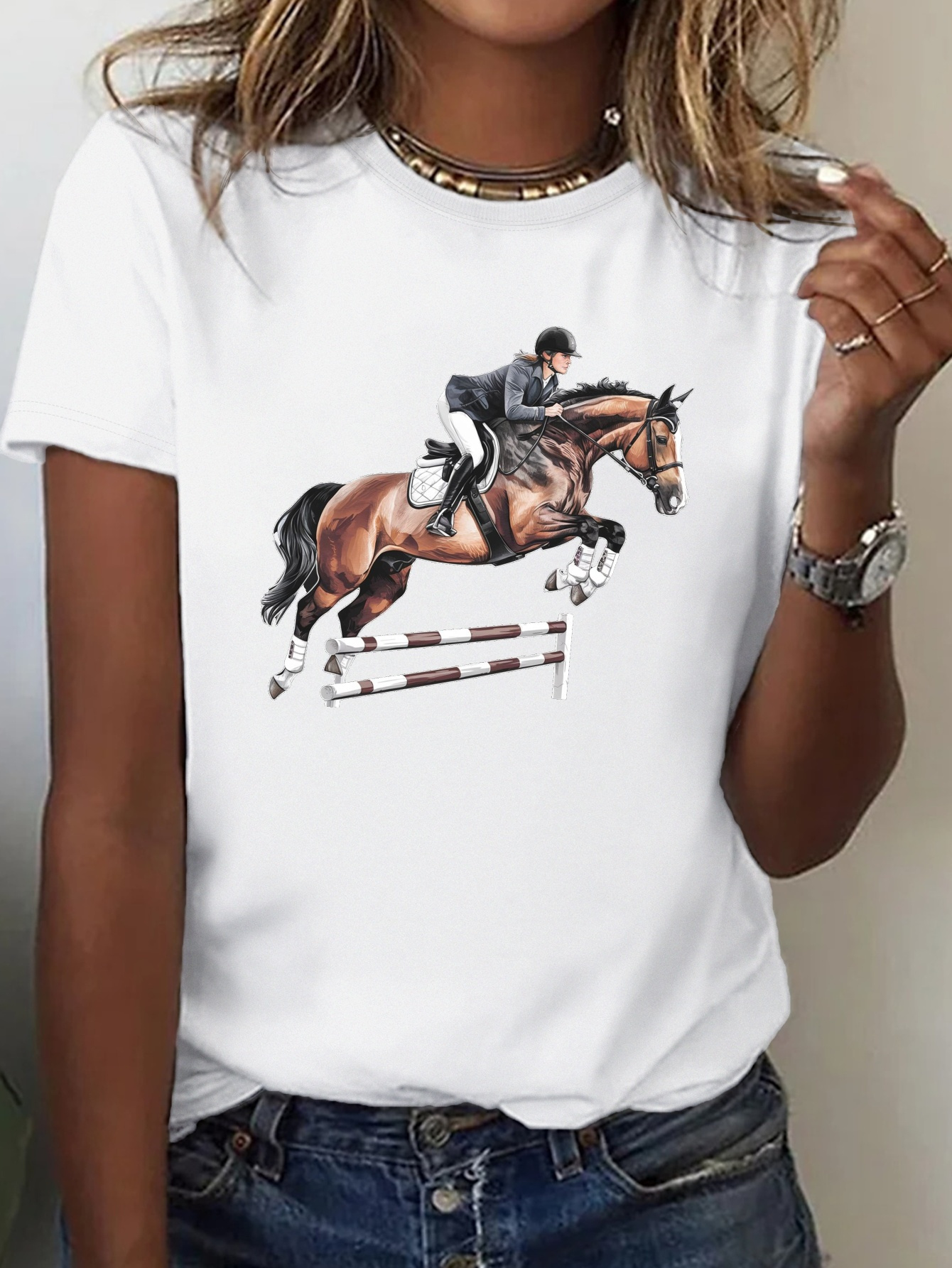 Juniors' Chicago Short Sleeve Crew Neck Graphic Tee