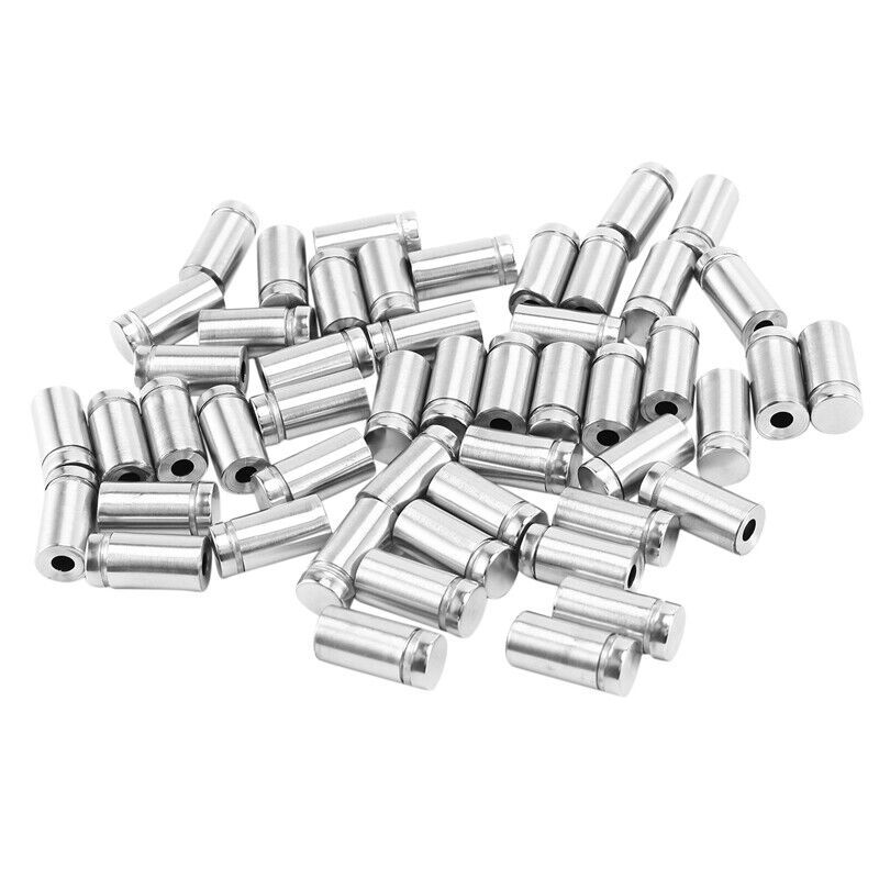 TEMU 80pcs Sign Screws Advertising Screws Stainless Steel Wall Mounts Glass Acrylic Nail
