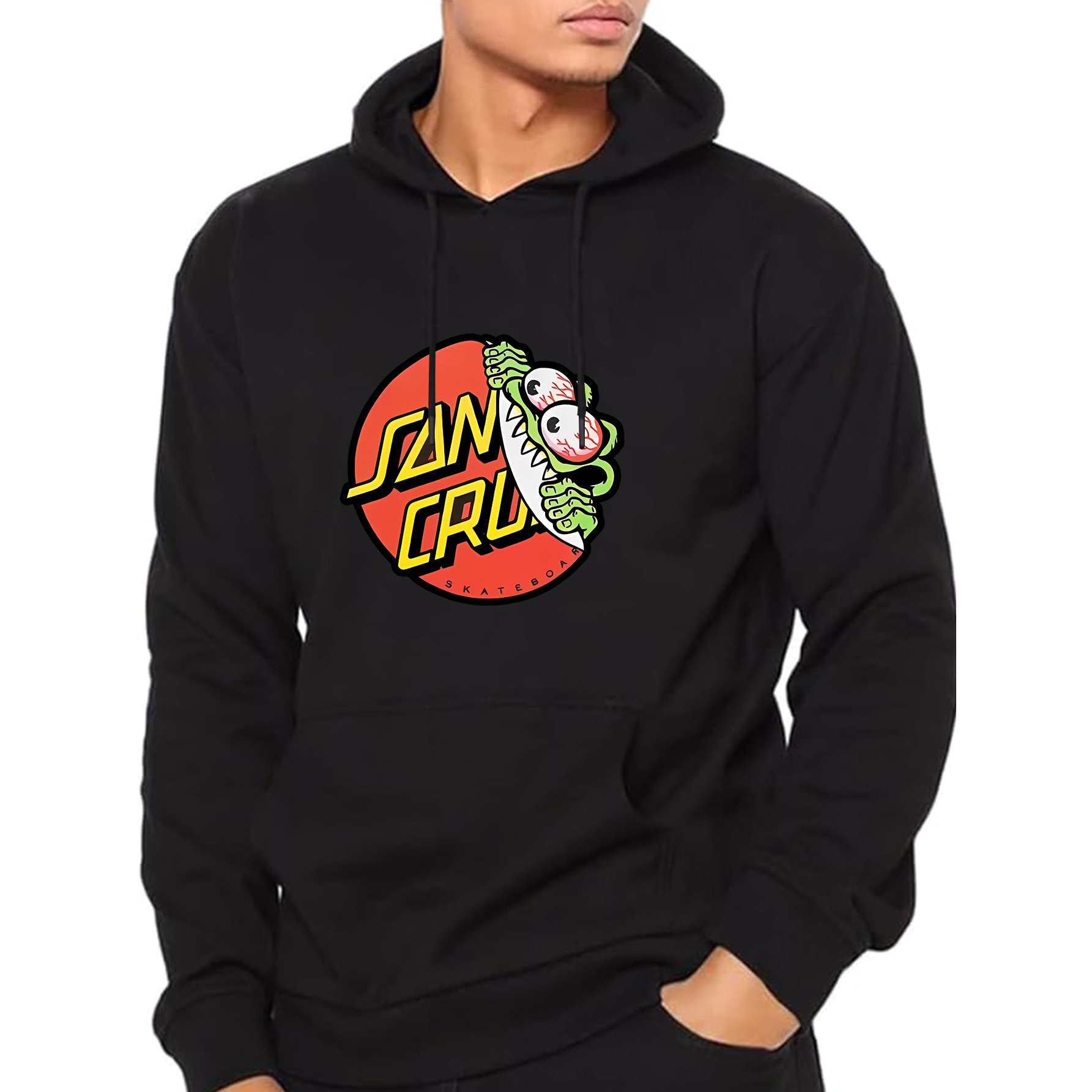 

Men's Print Hoodie - Fall/winter Casual Knit Fabric Regular Fit 100% Polyester Hooded Sweatshirt With Stretch