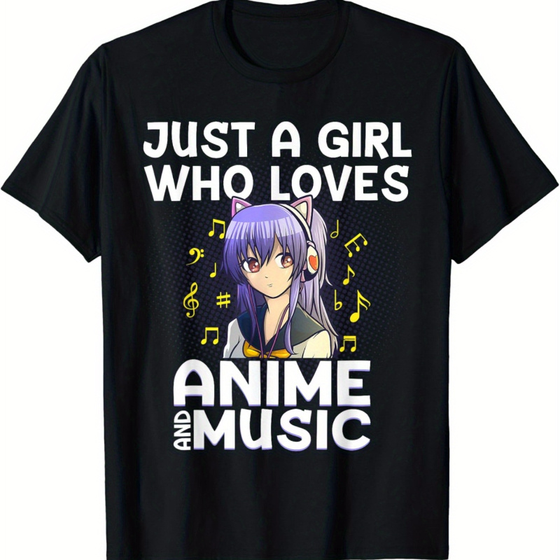 

Girls Teen Anime Lovers Anime Music Anime T-shirt