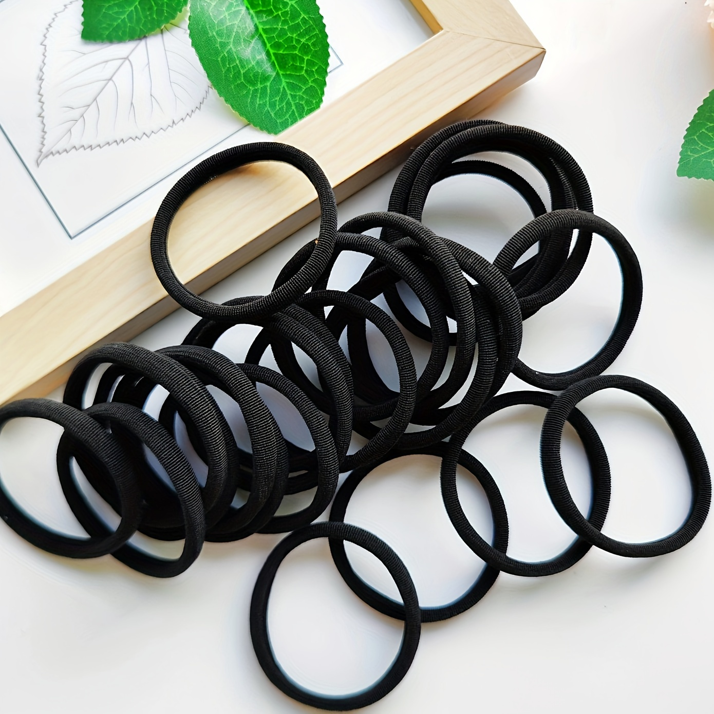 E-shop 20 Weiche Haarbänder für Dickes oder Feines Haar – Hochelastische, Haarschonende Haarbänder – Bequeme Haaraccessoires für Damen Teenager ab 18