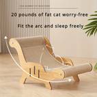 sturdy sisal rope cat scratching pad chair durable scratch resistant lounge sofa with firm structure premium large cat deck chair scratcher toy