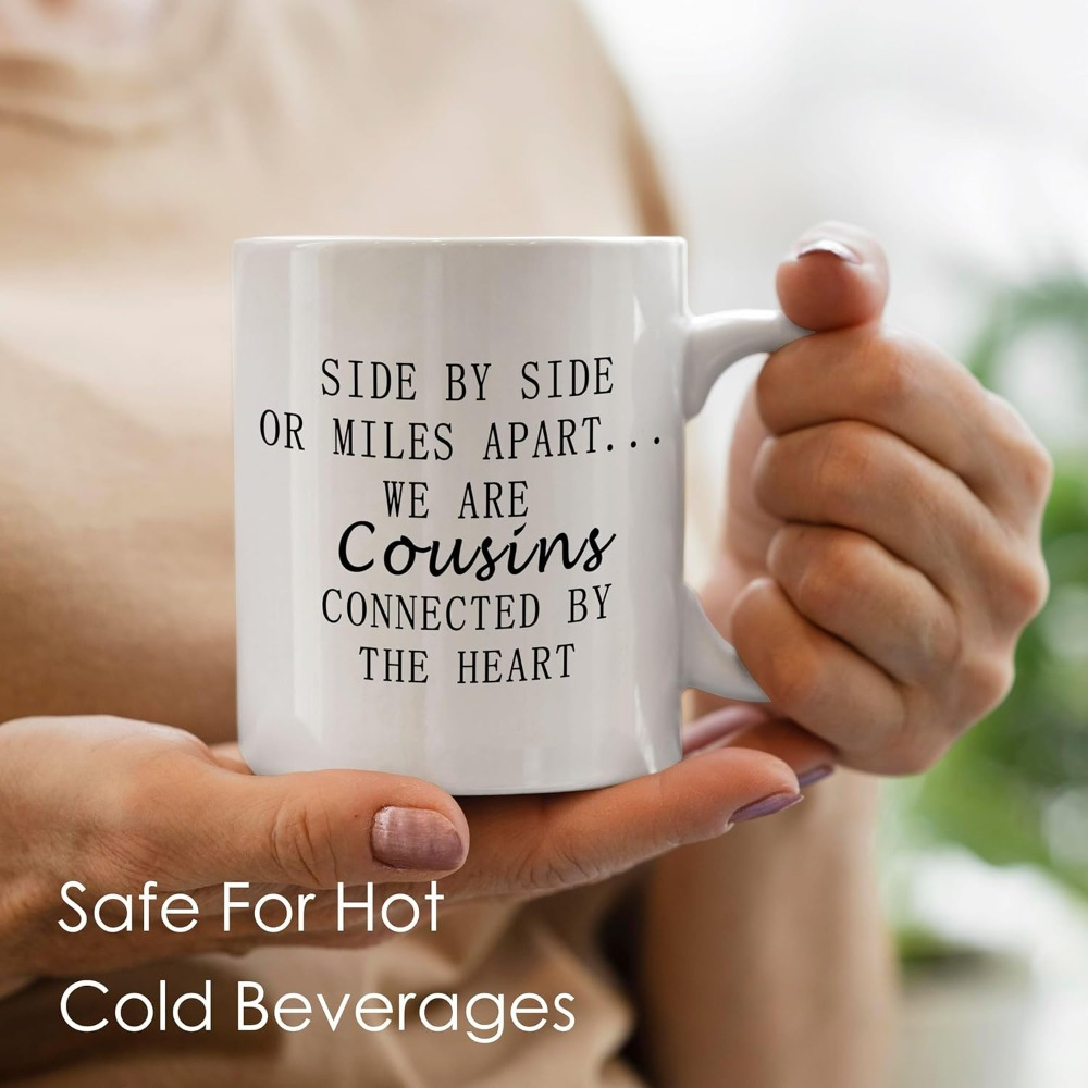 

11oz Long Distance Coffee Mug Gift, Cousin Mug, Cousins Coffee Mugs, Cousins , Cousins By , For Women, Family Reunion Gifts, Birthday Gift For Cousin/ 11 Oz Mug