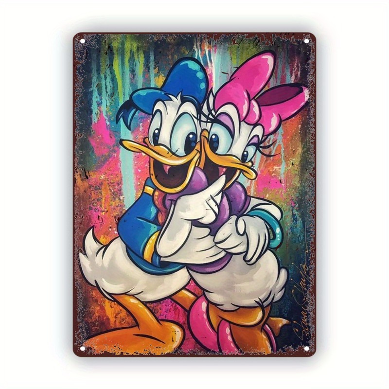 

1pc Cartoon Poster Wall Sign (8"x12"/ 20cm*30cm) Metal Sign Retro Wall Decoration, Movie Gift, Room Decoration, Home Decoration, Cafe