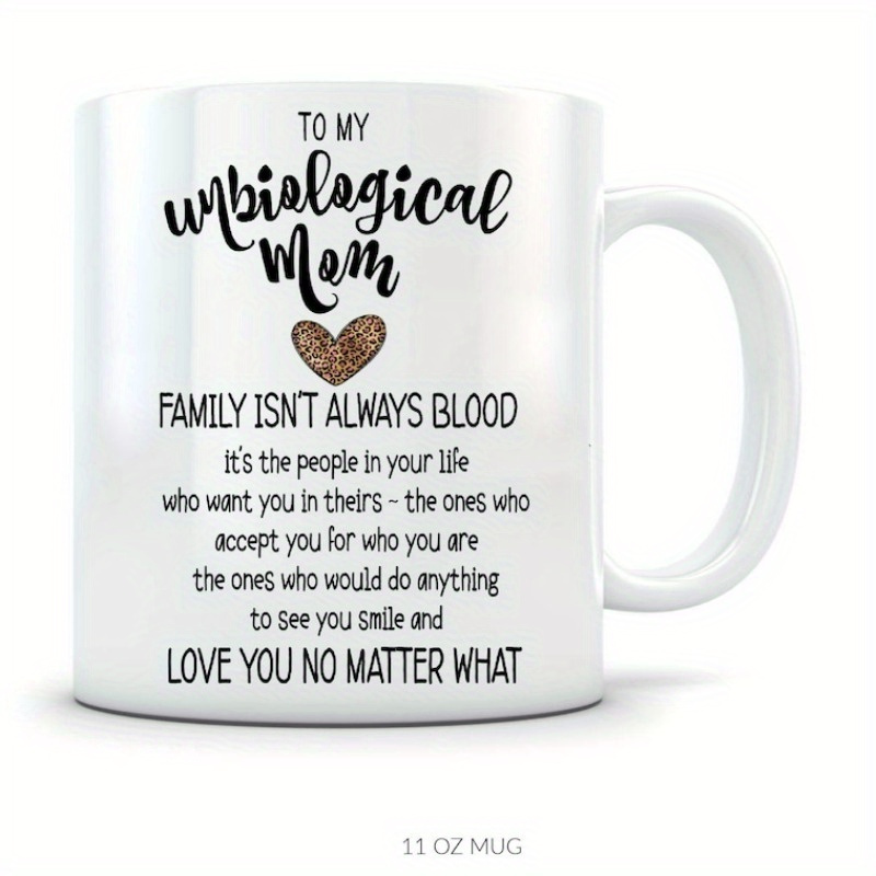 

Day Unbiological Mom Gifts Gift Mug For Step Mother, Mug For Step Mom, Stepmother Coffee Cup Stepmom Gifts #