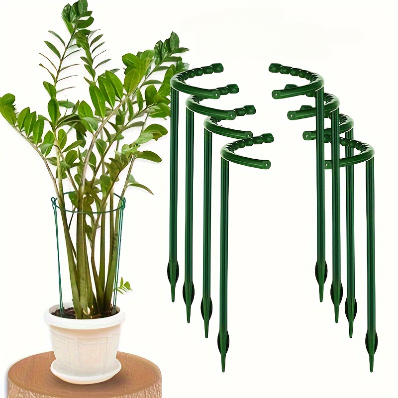 

4pcs, Plastic Plant Support Pile Frame Greenhouse Arrangement Fixed Rod Indoor Flower Plant Vine Climbing Bracket