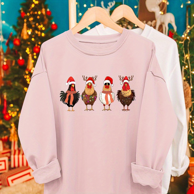 

's Christmas Sweatshirt - Long Top, For & , For Christmas