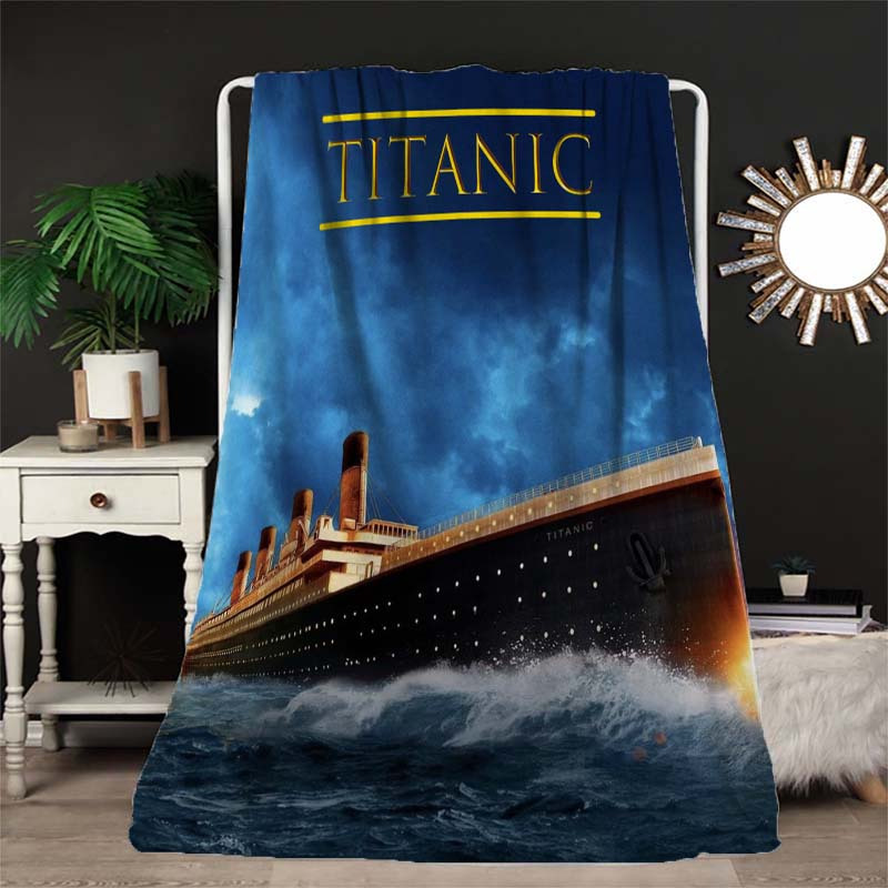 

Titanic-inspired Cozy Flannel Throw Blanket - For Couch, Office, And Bed Decor | Perfect Gift For Christmas, Weddings, Birthdays