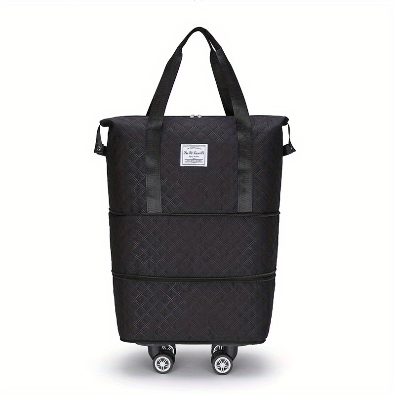 14-19 Gallon Expandable Travel Duffle Bag With Wheels - Large Capacity, Dry/wet , Ideal For Moving & Storage