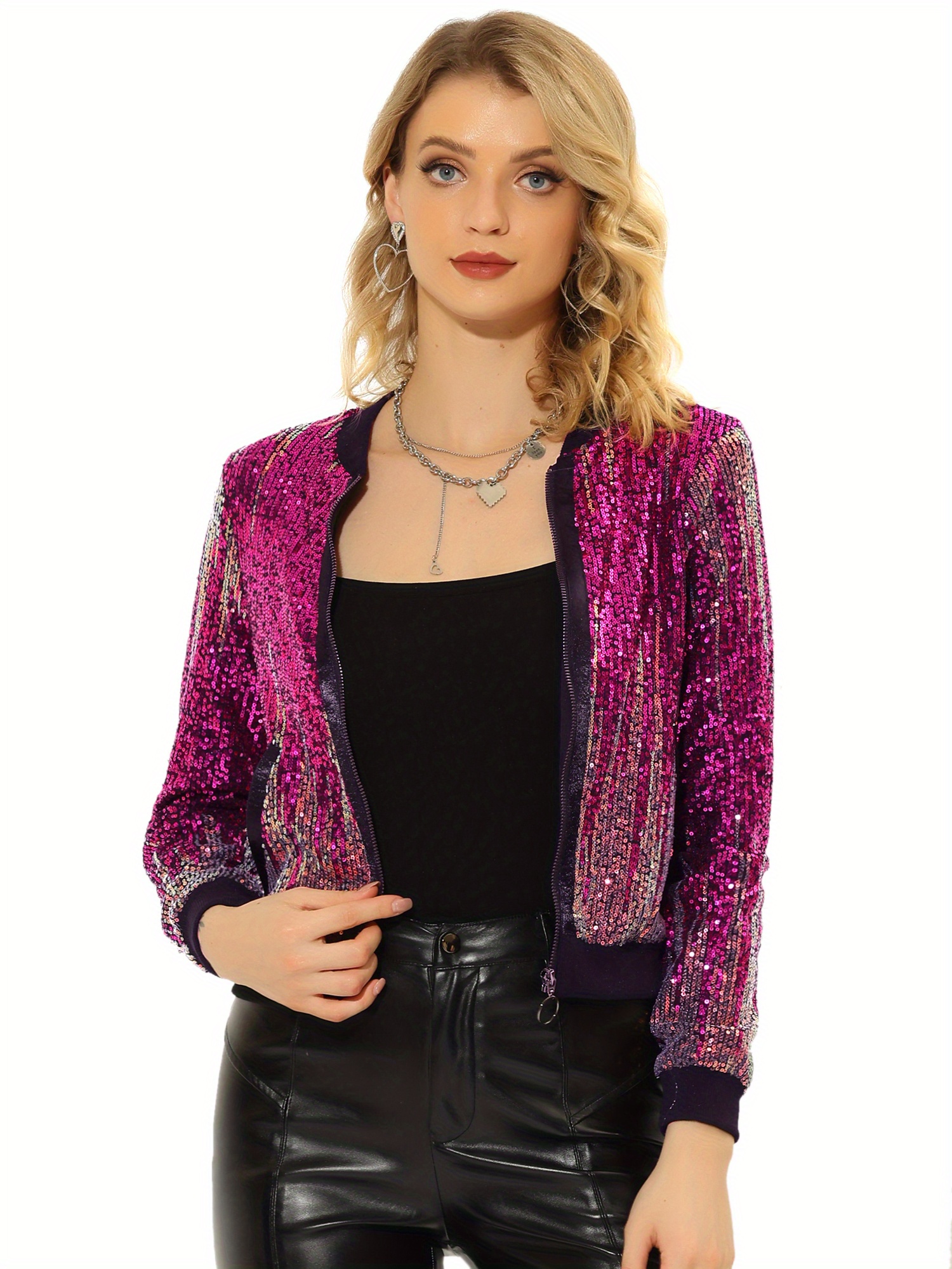 sequin cardigan sold on Temu United States sequin cardigan sold on Temu United States