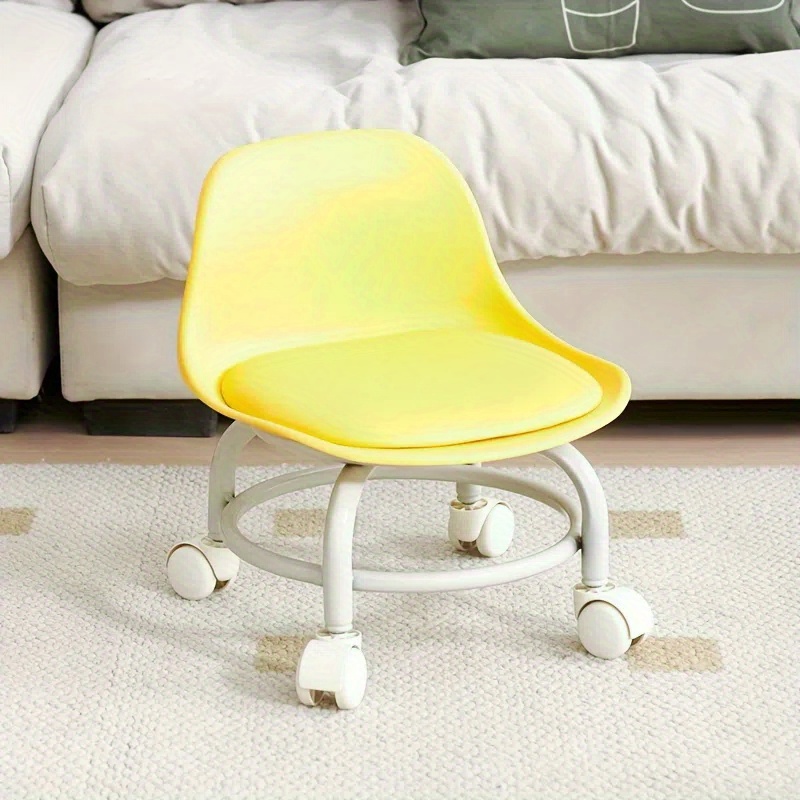 

1pc Tabouret roulant polyvalent en plastique avec roulettes - Chaise mobile compacte pour salons de beauté, maison, nettoyage et utilisation en extérieur - Disponible en plusieurs couleurs