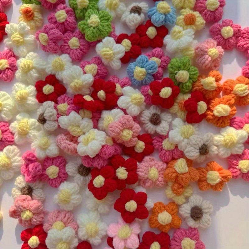 

60pcs Crochet - Diy Fleece & - For , , , , , & Corsages