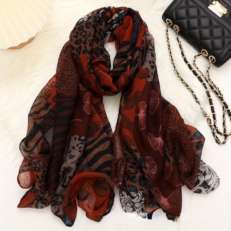 TEMU 1pc Scarf Autumn And Winter New Women's Quality Bali Yarn Scarf Warm And Cold-proof Shawl Silk Scarf Neck Warmer