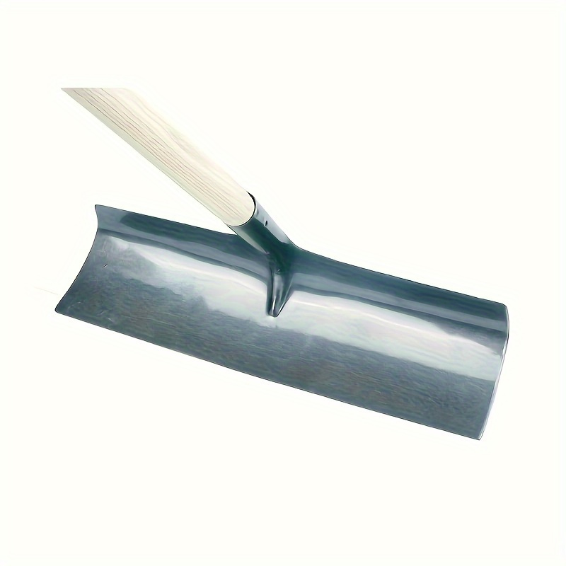 

Heavy-duty Steel Farming Shovel - Thickened Metal Scraper For Corn & Wheat, Grain Collection Tool, White