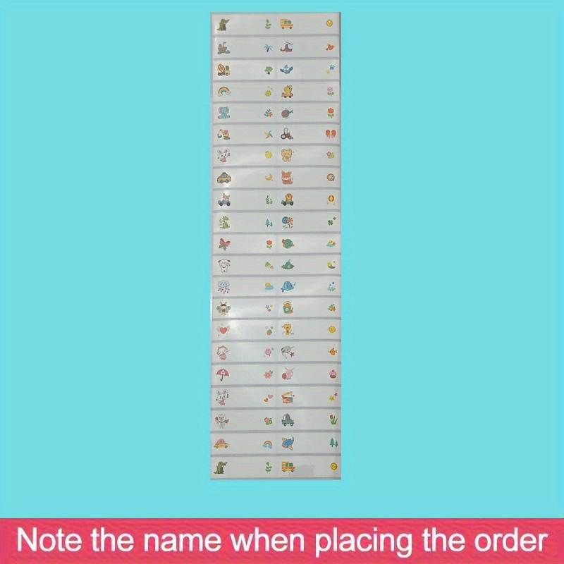 Image of Custom Waterproof Transparent Name Labels - Personalized Stickers For School Supplies, Office Decor & More - In 40/120/160/240/360/480pcs, Waterproof Label Stickers