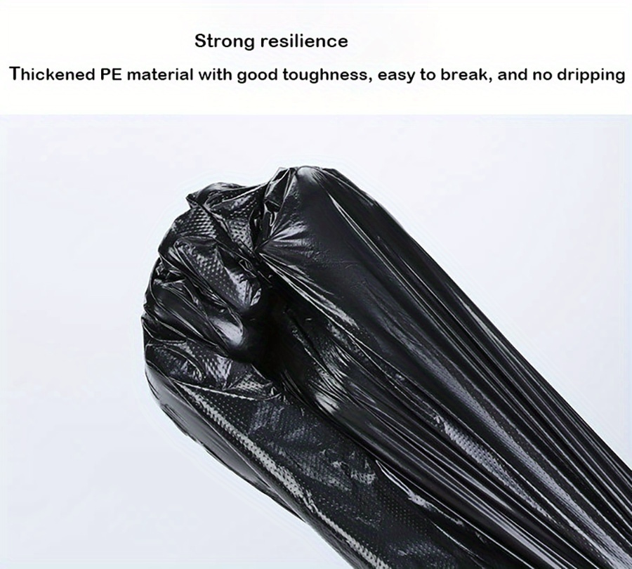   pack heavy duty trash bags 8 66 x 13 77 10 23 x 16 53 inches multipurpose hdpe garbage bags for kitchen bathroom pet toilets   car use disposable waste sorting bags details 4