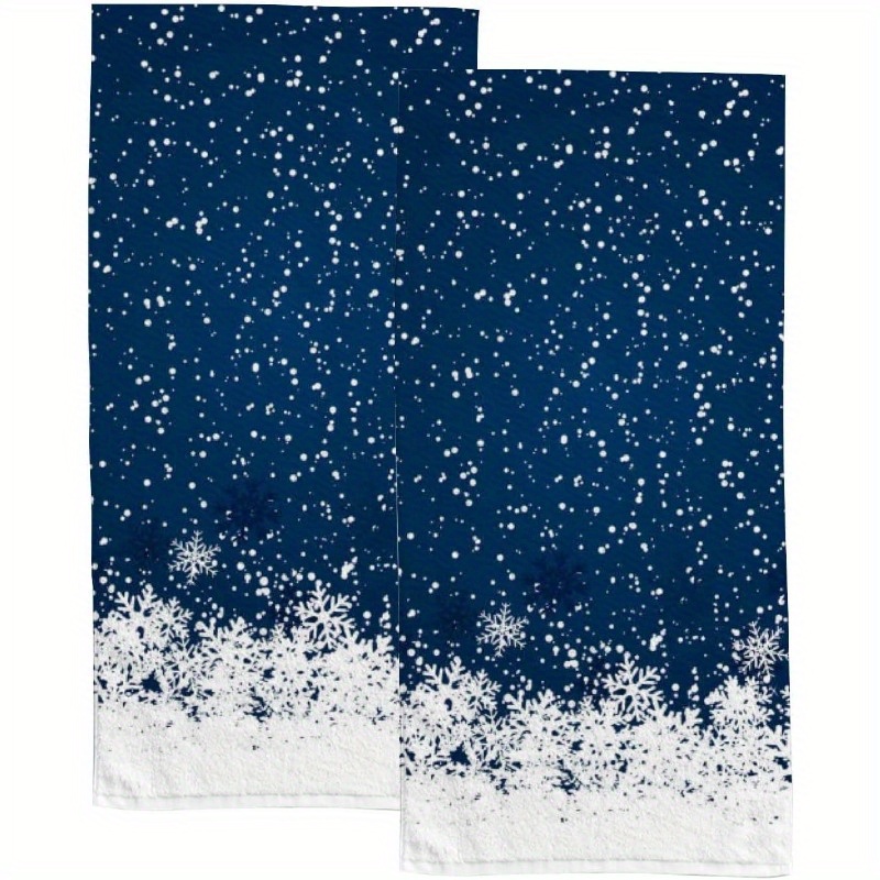 

2pcs Set Christmas Towels - , Polyester & Bathroom Towels, For , Gym, Spa - 18x26