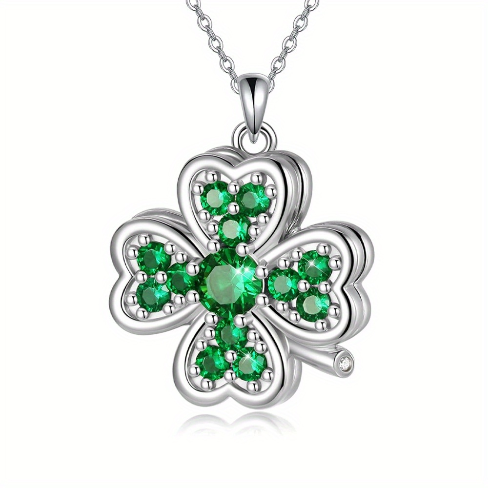 TEMU Elegant And Fresh Clover Necklace For Birthday Christmas Gift
