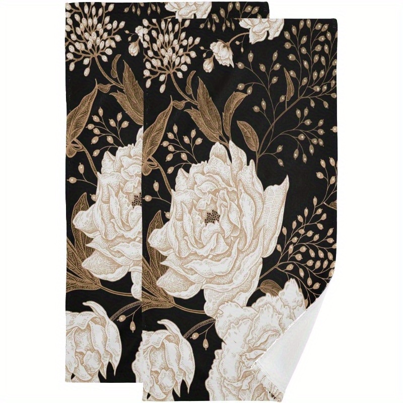 

2pcs Christmas Towels - , Polyester & Bathroom Towels , For & Use