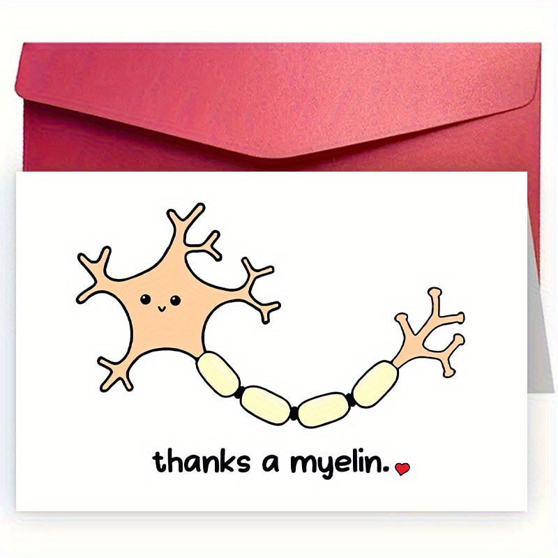 

1pc Cute Thank You Greeting Card With Envelope, Appreciation Note, Universal Card For Workers, Medical Professionals, , Gratitude For Support And Encouragement