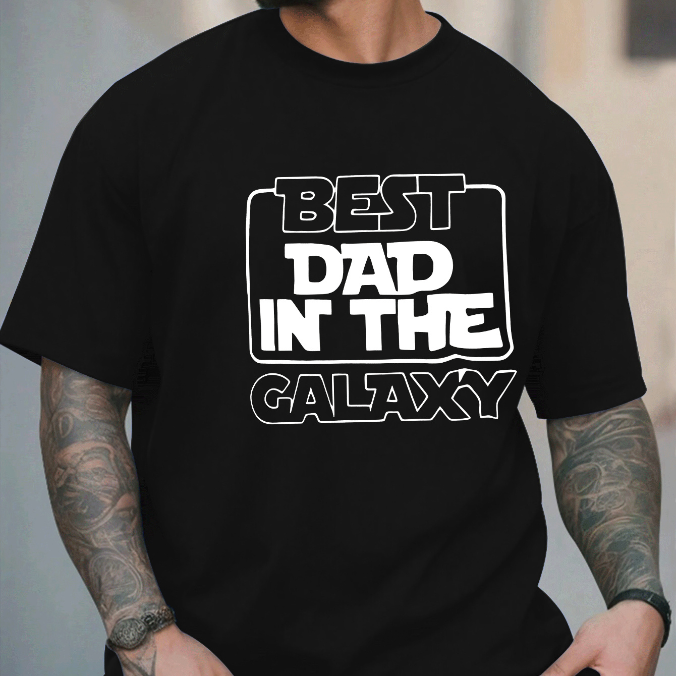 

Dad In , Size Round Summer T- For And