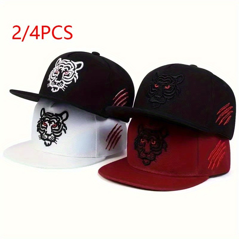 

2/4pcs Hip Hop Baseball Cap, Polyester Fill, Fall/winter , Outdoor Sports Headwear, Christmas Gift