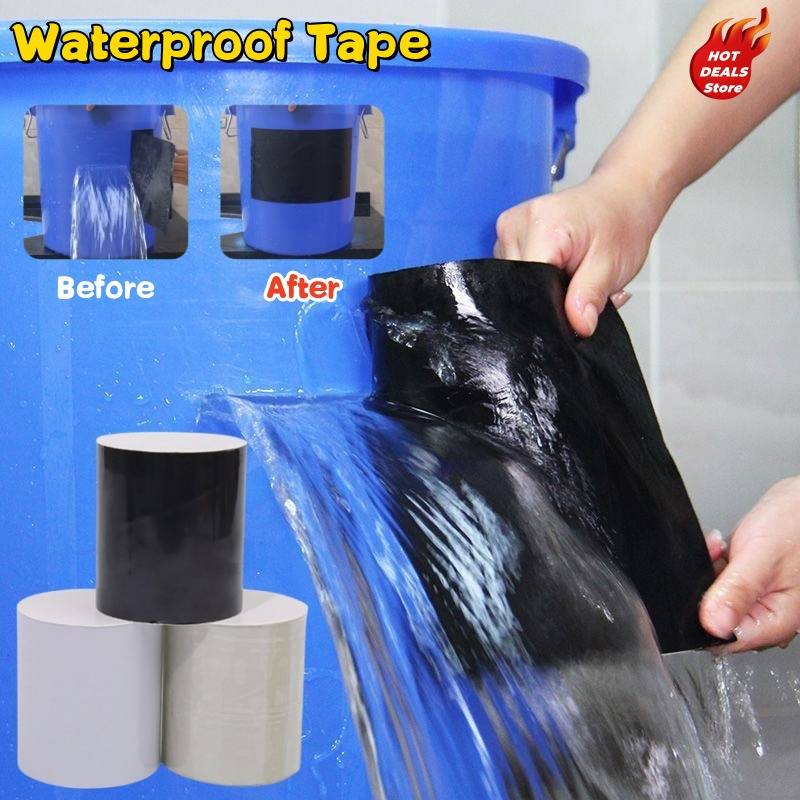 

Super Strong Waterproof Tape - Flexible Rubberized Sealant, Leak Repair Patch For Pipes & Hoses, Self-adhesive Caulk Strip In /transparent - Ideal For Bathtubs & Electrical