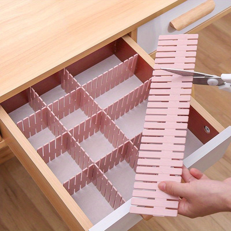 

4- Plastic Drawer Dividers, Diy Organizer For Household Desk Organization