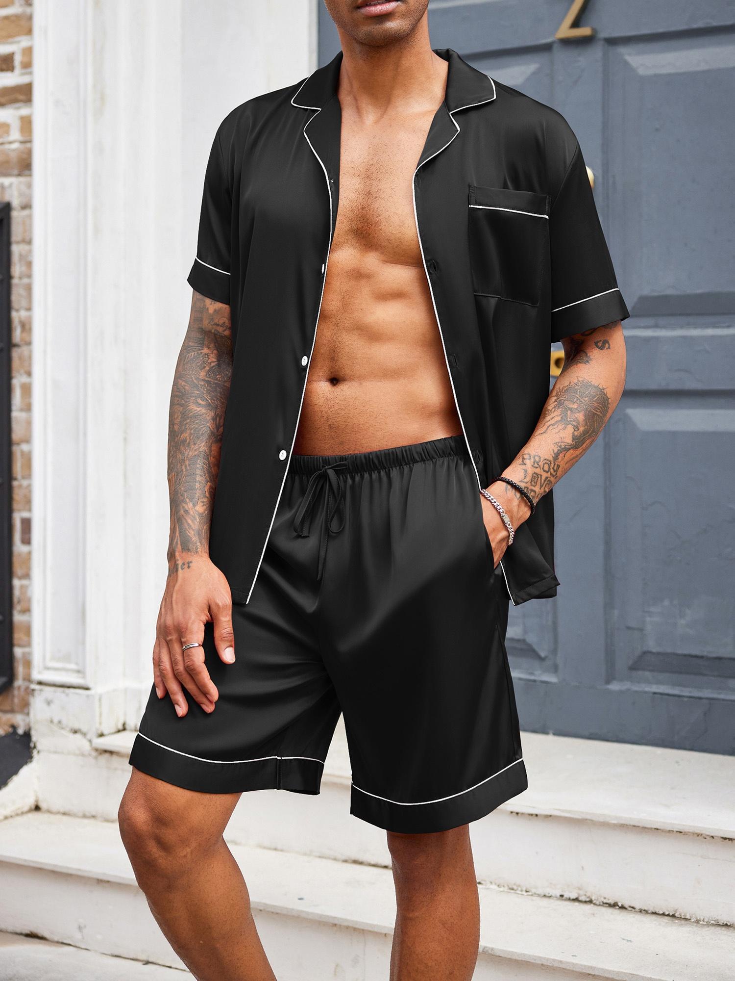 conjunto pijama hombre camiseta casual Temu