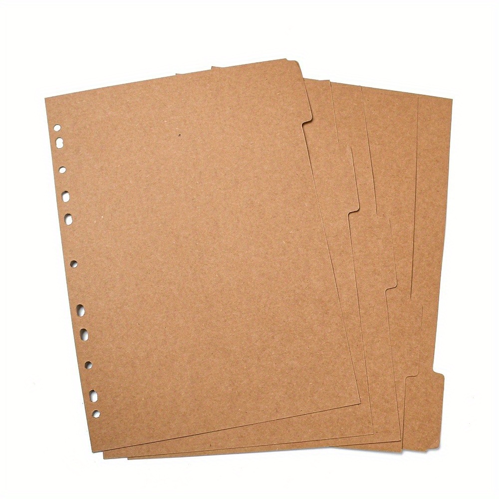 4 sets of 20 sheets a4   paper binder dividers 4 hole   blank   index tabs for planners notebooks and loose sheets ideal for organization and note taking note organizer neutral color palette durable paper binder organizer