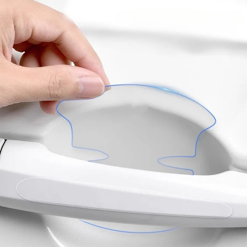

4pcs Car Door Handle Anti-scratch Stickers Car Handle Bumper Protection Strip Universal Invisible Paint Protection Film Stickers