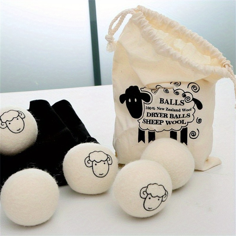 

4pcs Premium Dryer Balls - Reduces Static & Wrinkles, Clothes