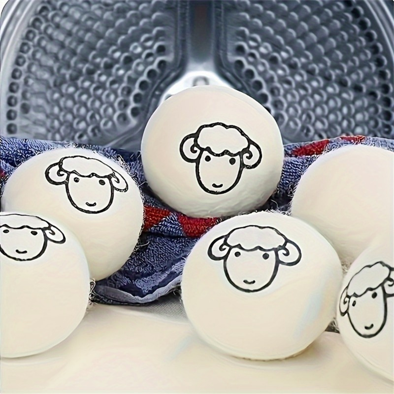 

4-pack Reusable Clothes Dryer Balls - Reduces Wrinkles & Static, Fabric, Non-electric Laundry Accessories