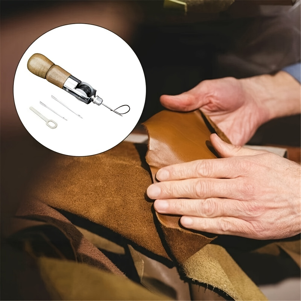 metal sewing kit with needle hand sewing tool for diy   and repair leather needle Product details 1