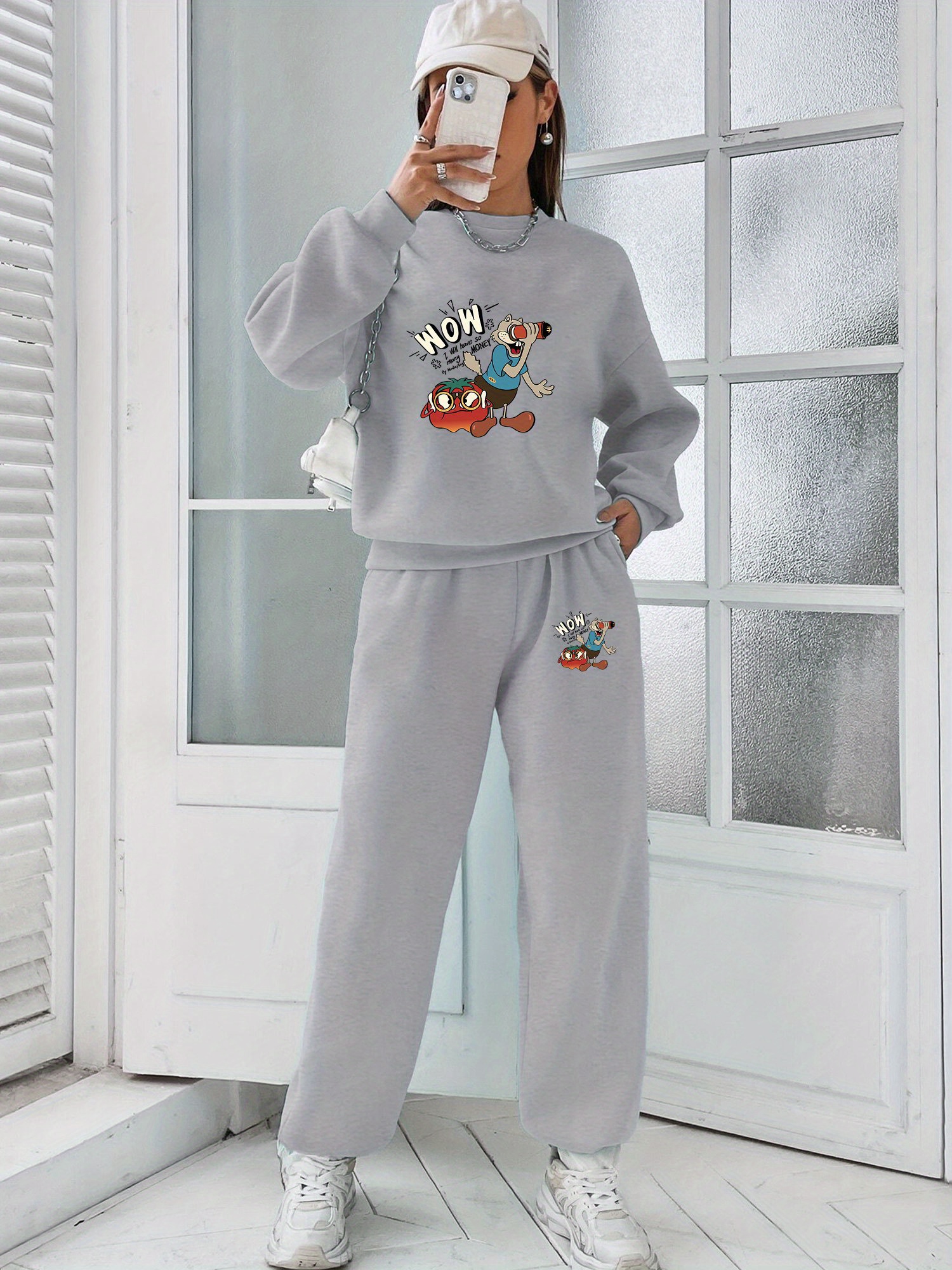 Matching sweatshirt and sweatpants set best sale