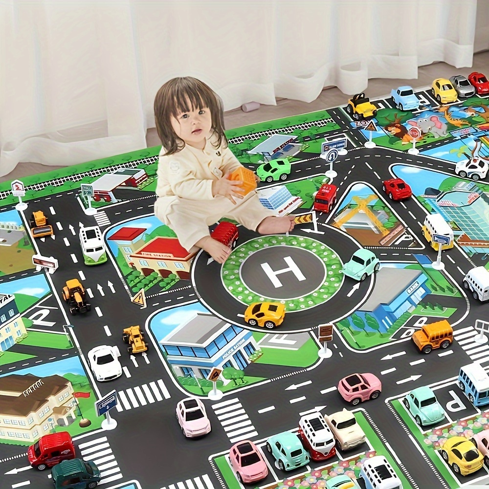  city traffic mat for moisture interactive pad toy decor for halloween and christmas details 0