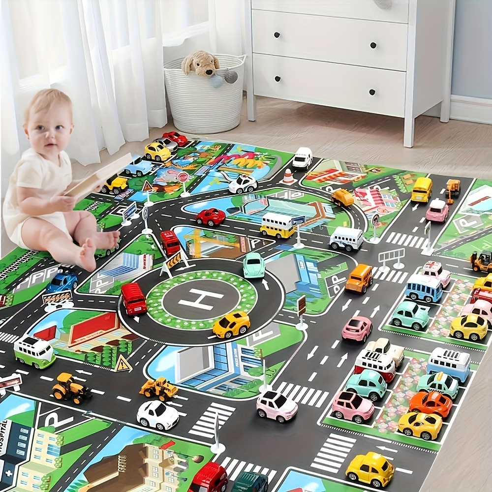  city traffic mat for moisture interactive pad toy decor for halloween and christmas details 2