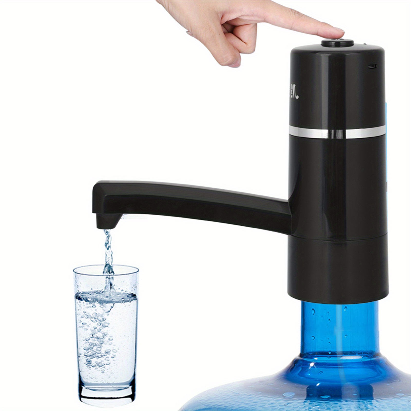 

Wireless Rechargeable Drinking Dispenser For , Portable 5 Or 6 Gallon Bottles, Usb Charging, Abs , - Gardening